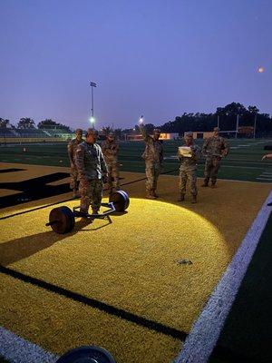 Elk Grove recruiters conducting the ACFT