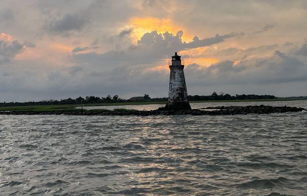 Beautiful sunset at the lighthouse.