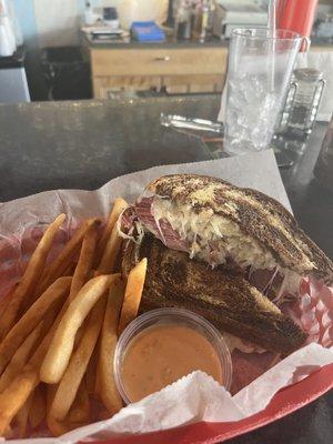 Reuben and fries