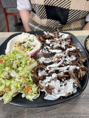 Lamb and Beef Shawerma plate