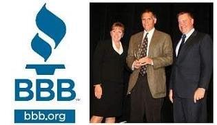 Tom Seeger recieving the BBB TORCH Award