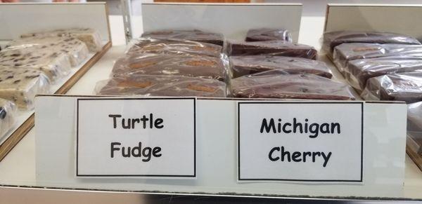 Hard to pass by local fudge with local cherries.