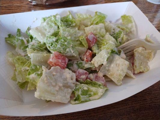 Caesar salad--do not recommend, was skimpy and missing several ingredients listed on the menu. :-(