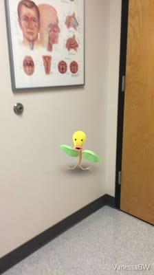 Caught a Pokemon while waiting for the dr