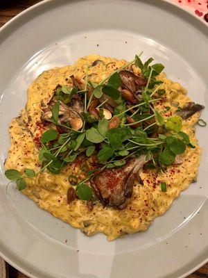 mushroom and sticky rice risotto