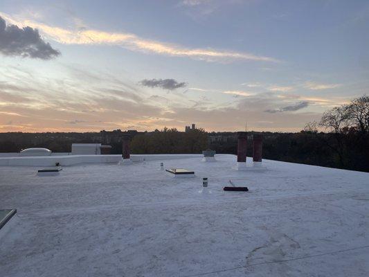 TPO roof installed by Complete Roofing Solutions in Washington DC