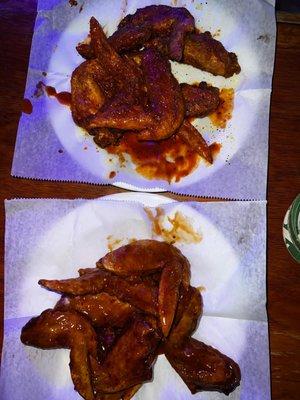 Bloody Mary & Mango Habanero wings - all flats