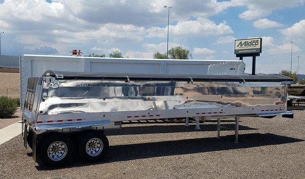 2018 Vantage aluminum end dump trailer