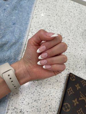 Classic French nails