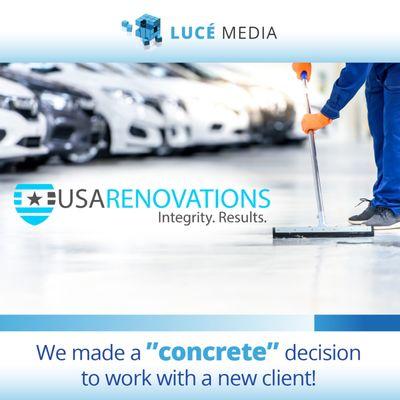 It's not 'hard' to say, we love providing digital marketing services for USA Renovations!