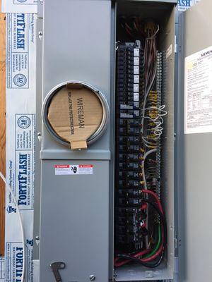 New electrical main panel