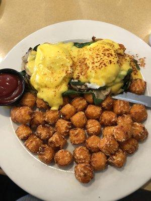 Florentine Benny w/ Sweet Potato Tots