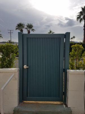 Straight on view point of The Louvered Gate