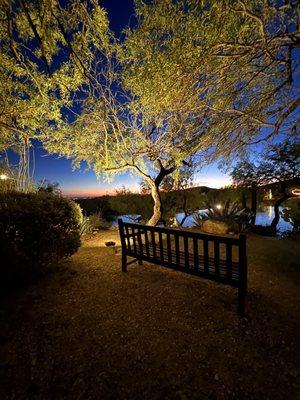 Nice sunset view near the Flying V Bar & Grill