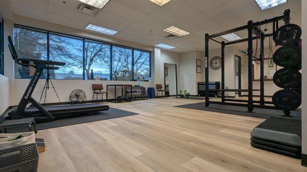 Here's a picture of the gym in our clinic.