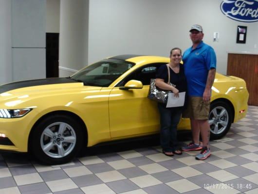 Congratulations to April Jones on her new Mustang!!! Charles Crawford and Conway Ford appreciates your business!!