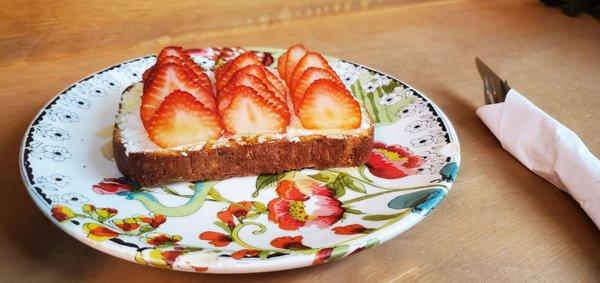 Strawberry Ricotta Toast