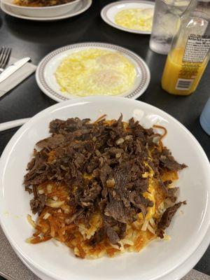 Cheesesteak Melt Hashbrown Bowl