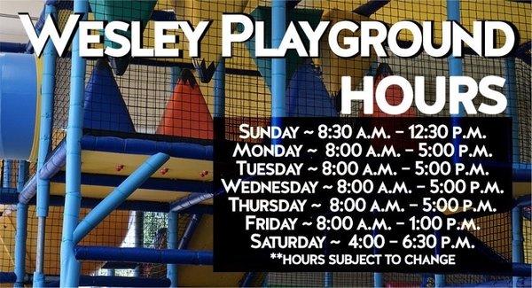 Playground hours