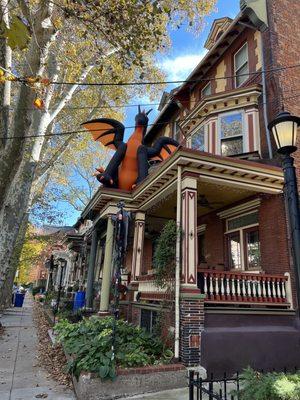 This is a beautiful townhome. It has been invaded by dragons!