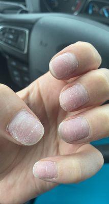 my nails directly after the appointment.