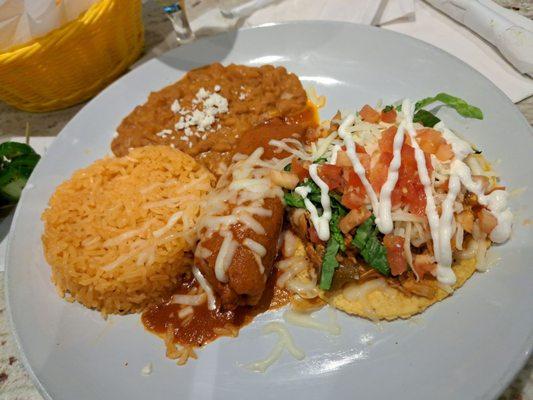 Pick 2 combo chicken Tostada and chicken tamale