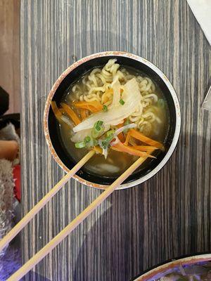 Kid-sized serving portioned out of the main bowl