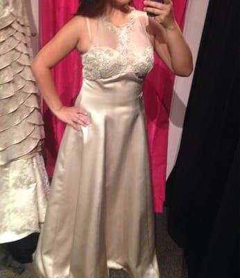 Champagne dress it only cost me $48 sweet deal :)