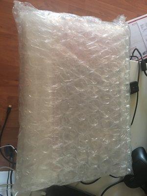 This is my computer upon delivery. Multiple layers of bubble wrap, very secure.