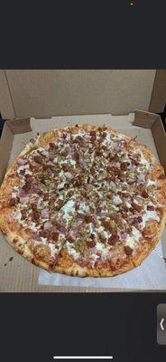 Meat lovers pizza