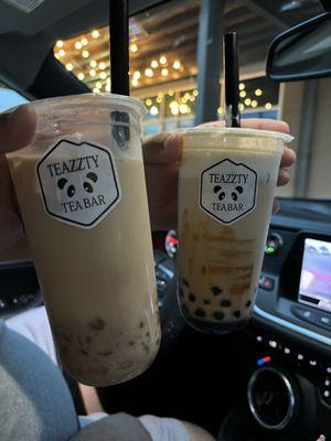 Honey milk tea and teazzty signature