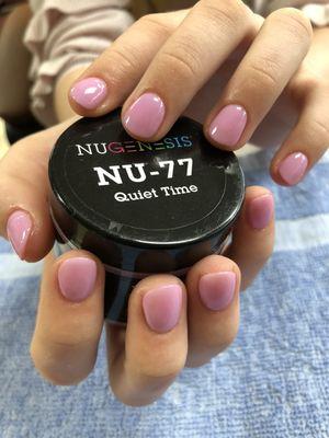 Dipping powder #77 on natural nails