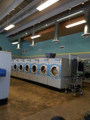 I have been looking for a decent laundromat and this place is nice.   Clean,  price right and relaxing.  I will be back.