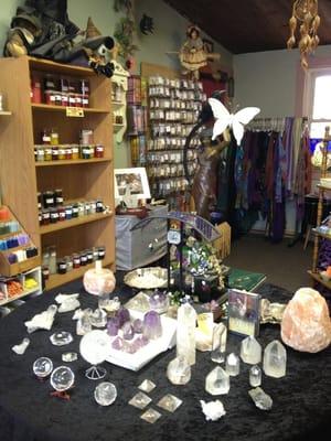 Crystals, herbs, candles...