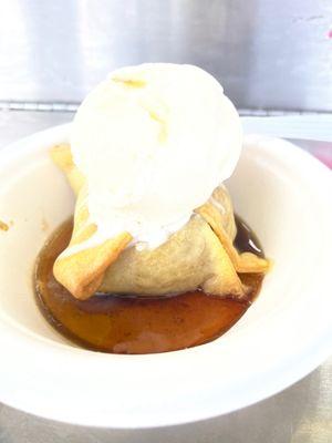 Hot apple dumpling