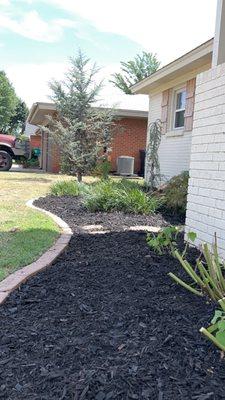 Landscaping lawn care weed control