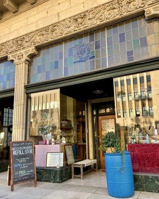 Our lovely storefront in the Pasadena Playhouse Village, on El Molino Avenue.