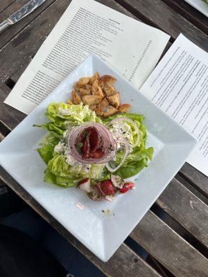 wedge salad was delish!