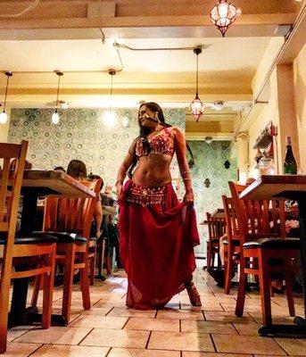 Belly dancers In Paradise perform weekly at Honolulu and Kaimuki Kan Zaman Restaurants. Pictured Malia Delapenia