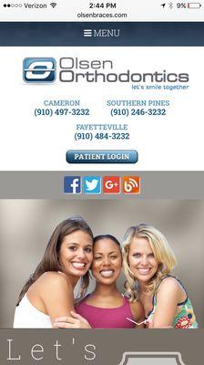 Olsen Orthodontics Website