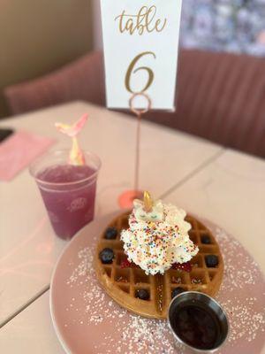 Unicorn Waffle and Under the Sea Lemonade