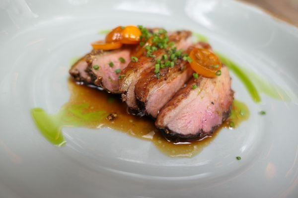 Star anise crusted duck breast