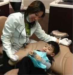 Dr.Sok educating a patient at his first appointment!