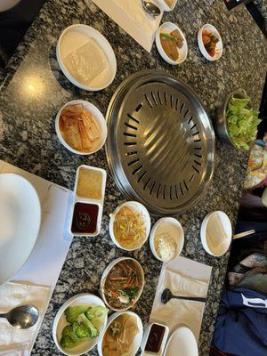 the spread of banchan