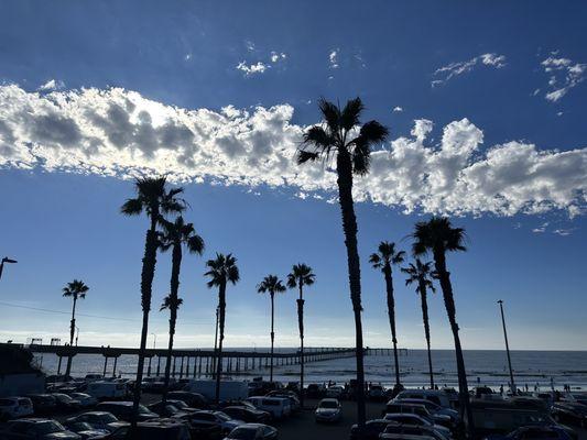 Pier from patio seating