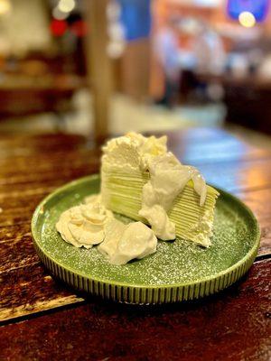 Pandan Mille Crepe Cake