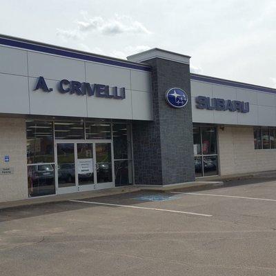 The Subaru Dealership is attached to the Chevrolet Dealership