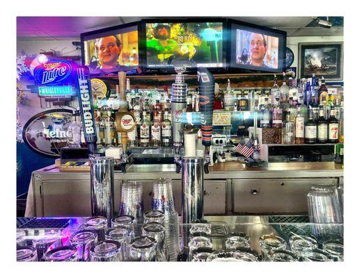 The Bar . 1696 E Oakton St, Des Plaines, IL  Friendly Dive/Spots Bar.Pool Darts Jukebox Sports TV etc . Cool.