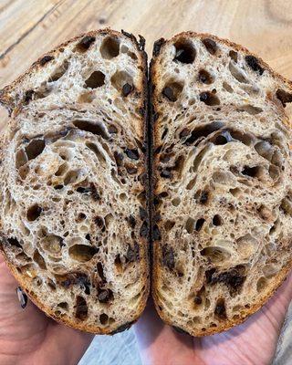 Moroccan Loaf crumb pic! Cured olives, preserved lemons, and Za'atar!