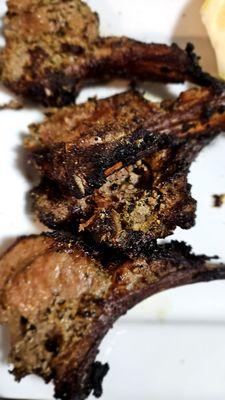 The rack of lamb